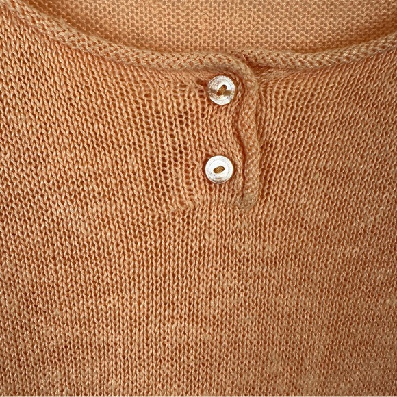 Eileen Fisher 100% Linen Lightweight Henley Sz S - Picture 6 of 8